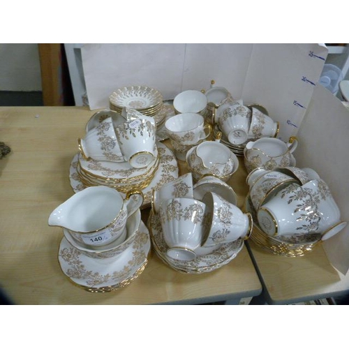 140 - Royal Malvern part bone china tea set and another part tea set, similar.