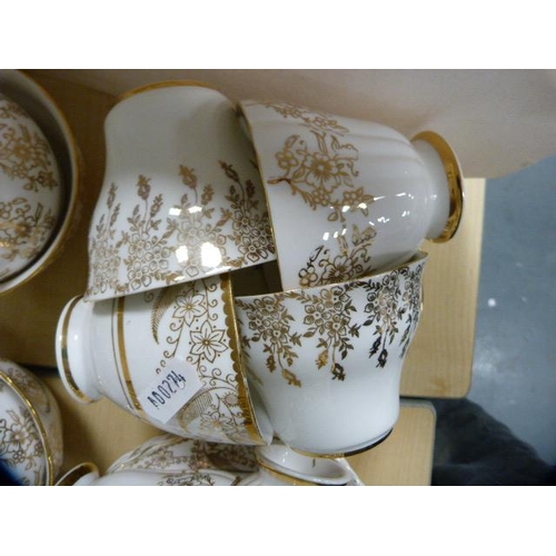 140 - Royal Malvern part bone china tea set and another part tea set, similar.