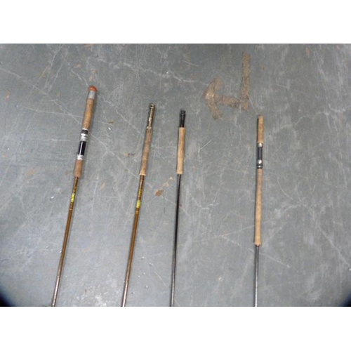 147 - Four fishing rods to include two Milbro two-piece rods, Daiwa C98 two-piece salmon rod and a Supreme... 