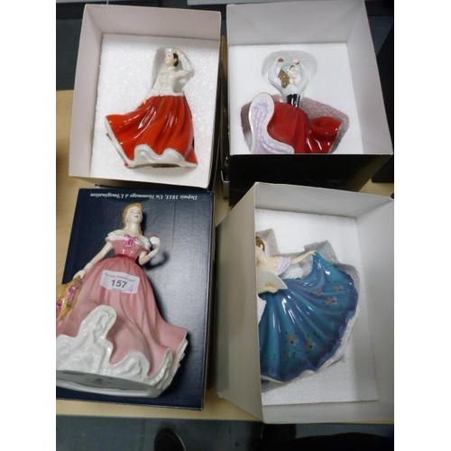 157 - Four Royal Doulton figures to include 'Rosie' HN 4094, 'Elaine', 'Gail' and 'Karen', all boxed. ... 