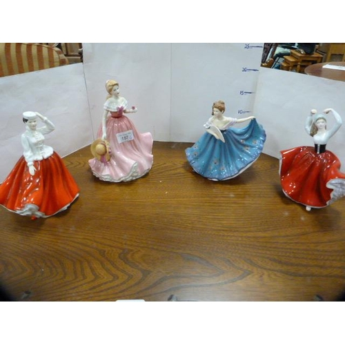 157 - Four Royal Doulton figures to include 'Rosie' HN 4094, 'Elaine', 'Gail' and 'Karen', all boxed. ... 