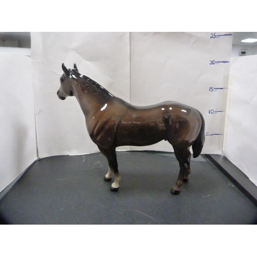 174A - Three Beswick horse and foal figures, the largest 'The Winner', 2421.  (3)