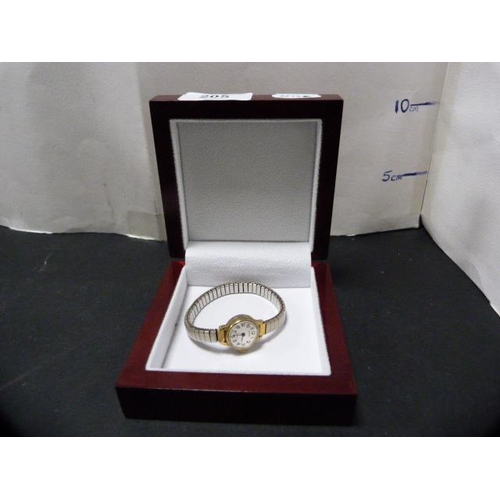 205 - Lady's Sekonda 17 jewels wristwatch, boxed.