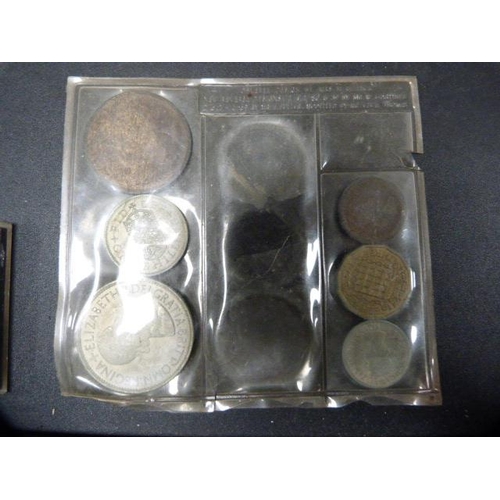 222 - Miscellaneous coinage, mainly Queen Elizabeth II, also badges, commemorative coin, costume cameo pen... 