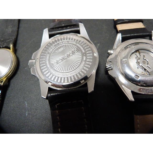 228 - Group of gents' quartz watches to include Seiko, Ascot Chronograph, Police, Seiko Kinetic etc. ... 