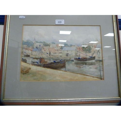 249 - In the Manner of William Miles JohnstonFishing boatsUnsigned, watercolour.... 