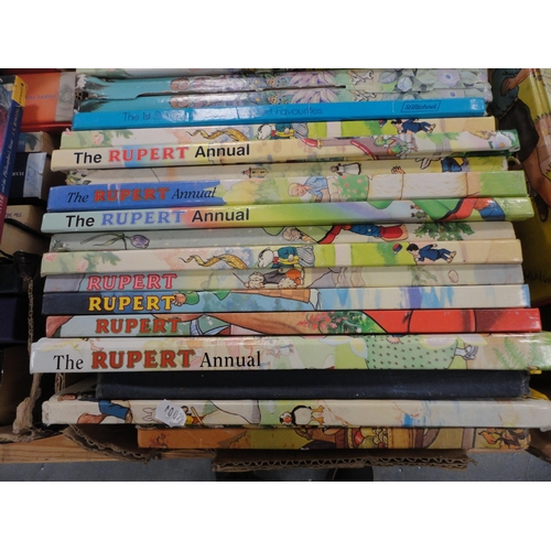 271 - Box of Rupert books and annuals.