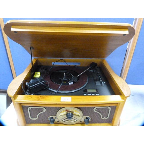 275 - Record player in the form of a vintage radiogram.