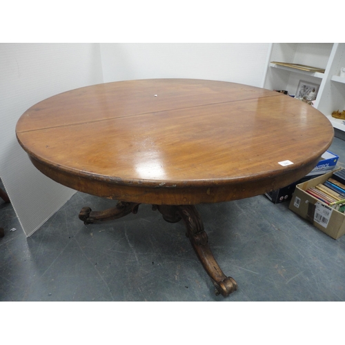 290 - Victorian mahogany breakfast table.