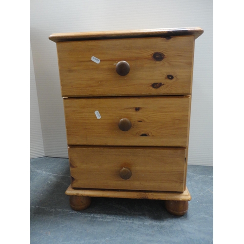 291 - Contemporary cabinet by Wiltshire, and a pine bedside cabinet.  (2)