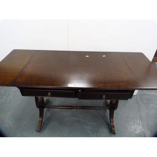 327 - Reproduction sofa table.