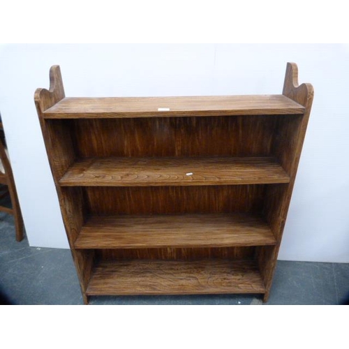 328 - Ash-effect open bookcase.