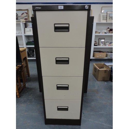 340 - Four-drawer filing cabinet.