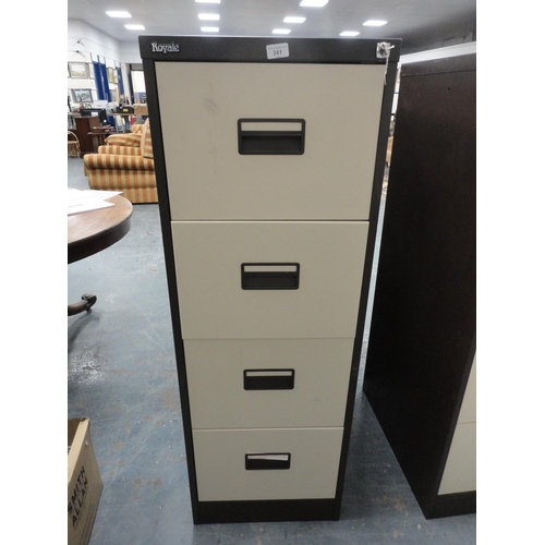 341 - Four-drawer filing cabinet.