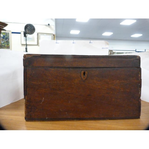 70 - Victorian portable box (lacking interior) and a Regency portable box.  (2)