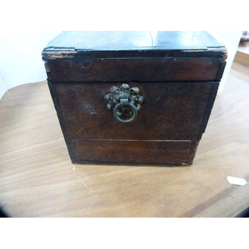 70 - Victorian portable box (lacking interior) and a Regency portable box.  (2)