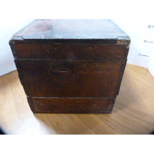 70 - Victorian portable box (lacking interior) and a Regency portable box.  (2)