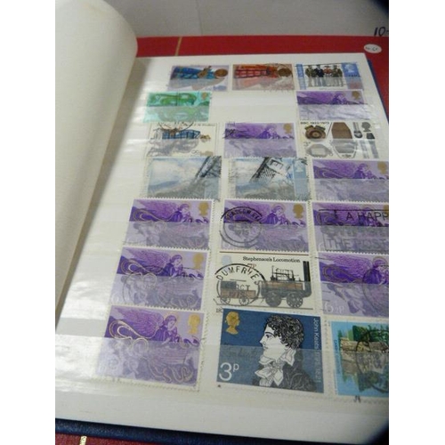 74 - Five albums containing assorted stamps.