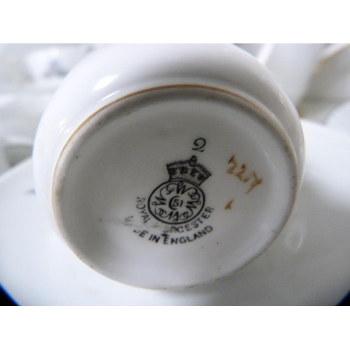 90 - Crown Staffordshire teapot, Bavarian part coffee set, Coalport teawares, Royal Worcester coffee can,... 