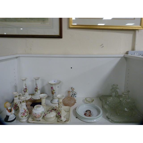 97 - Ceramics to include continental examples, GDM France dressing table set, studio pottery, Palissy but... 