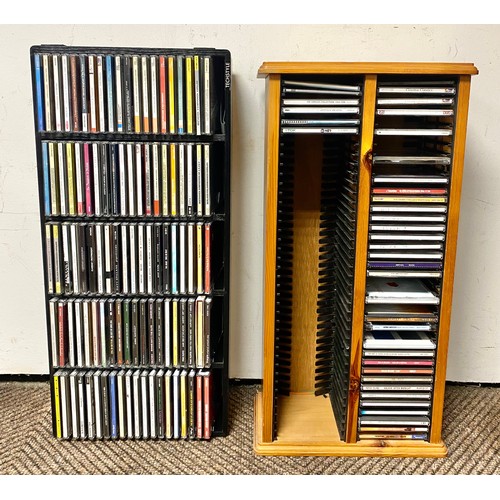 489 - Two CD holders plus CDs,