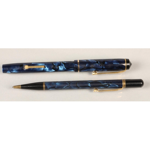 128 - Conway Stewart Fountain pen and pencil set