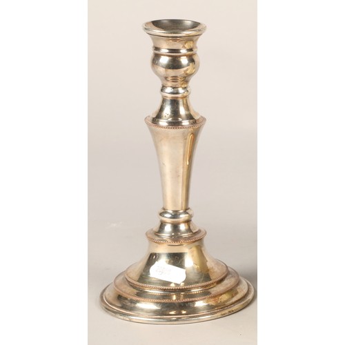 535A - Silver plated candlestick