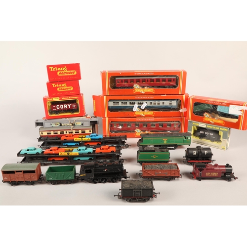 375 - Assortment of Tri-ang and Hornby model trains, etc