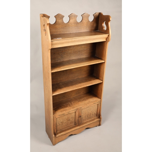 583 - Four-tier bookcase with drawers, H 125cm, W 60cm, D 20cm