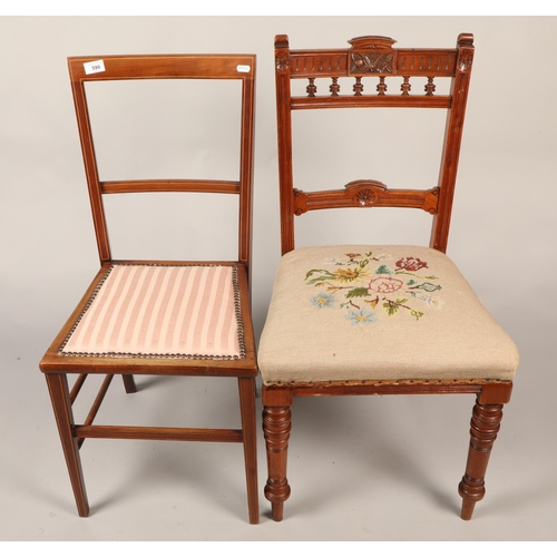 590 - Two upholstered bedroom chairs