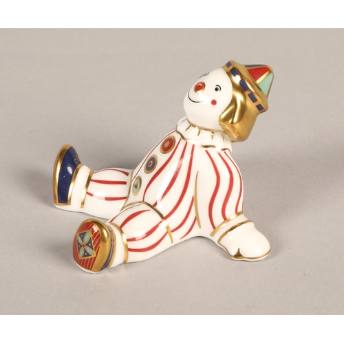 15 - Royal Crown Derby ''Stripy Clown' paperweight