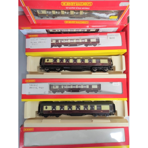 155 - Hornby Railways. Eleven boxed rolling stock Pullman carriages to include two 1st class parlour cars ... 