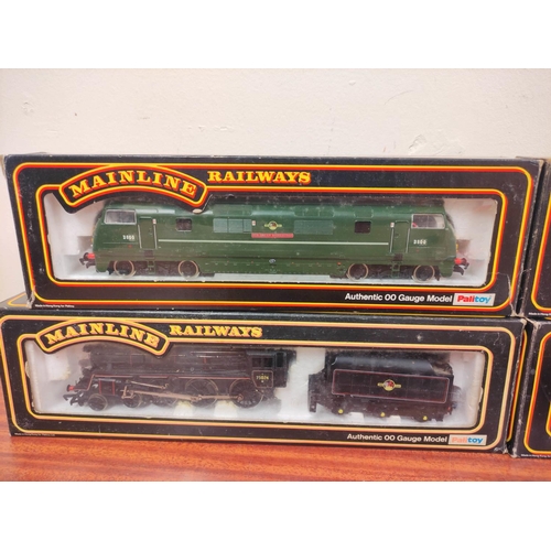 162 - Mainline. Five boxed 00 gauge locomotives to include two BR Type 4 B-B Diesel locomotives 37-064, an... 