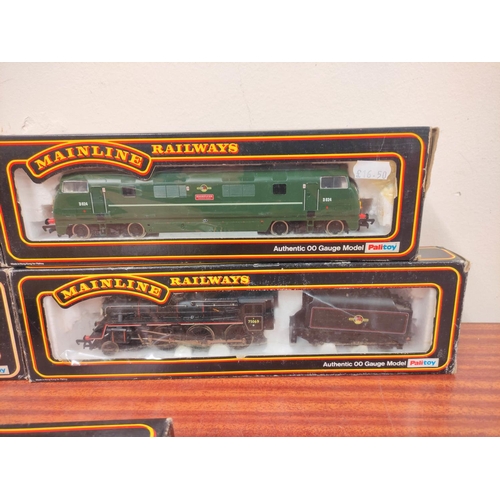 162 - Mainline. Five boxed 00 gauge locomotives to include two BR Type 4 B-B Diesel locomotives 37-064, an... 