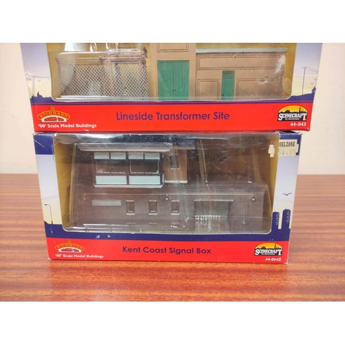 168 - Bachmann Branchline. Two boxed model railway model buildings comprising of Lineside Transformer Site... 