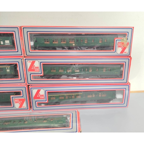 171 - Lima Railways. Eight boxed 00 gauge rolling stock carriages to include four Mk1 BSK Brake Second Cor... 