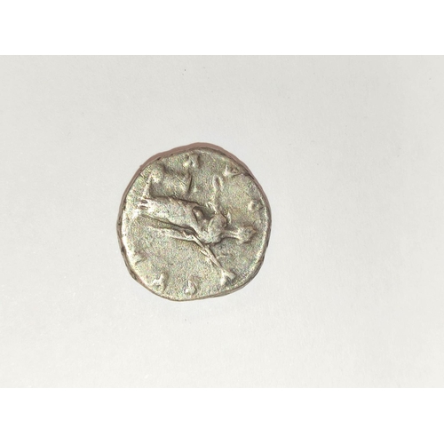 313 - Roman coinage. Silver denarius of Faustina the Elder and another ancient silver coin. (2)