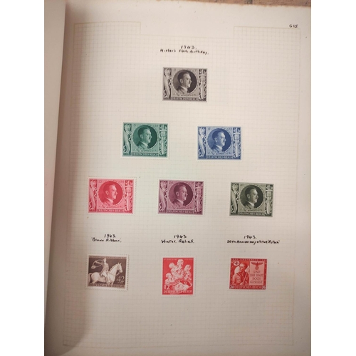 386 - Collector's stamp album filled with German Third Reich and Dominion issues.