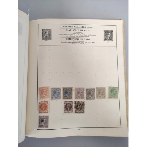 387 - A well filled collector's stamp album arranged alphabetically of world and commonwealth issues to in... 