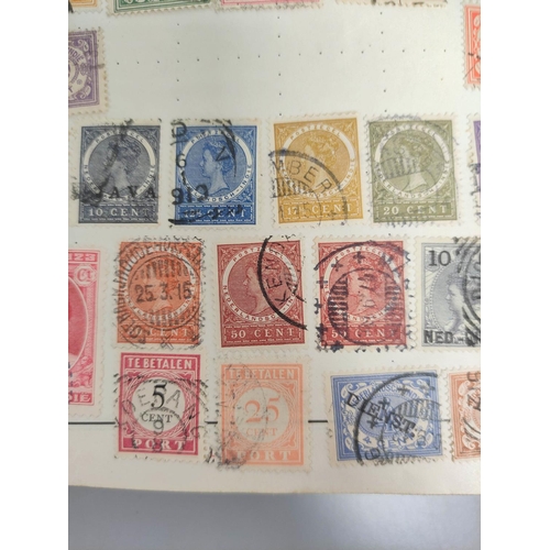 387 - A well filled collector's stamp album arranged alphabetically of world and commonwealth issues to in... 