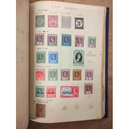 388 - Three postage stamp albums of commonwealth and world issues to include 1870s-90s Cape of Good Hope i... 