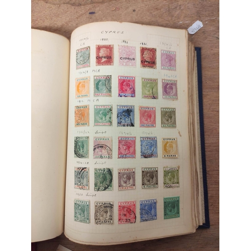 388 - Three postage stamp albums of commonwealth and world issues to include 1870s-90s Cape of Good Hope i... 