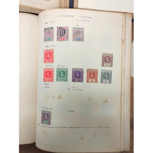 388 - Three postage stamp albums of commonwealth and world issues to include 1870s-90s Cape of Good Hope i... 