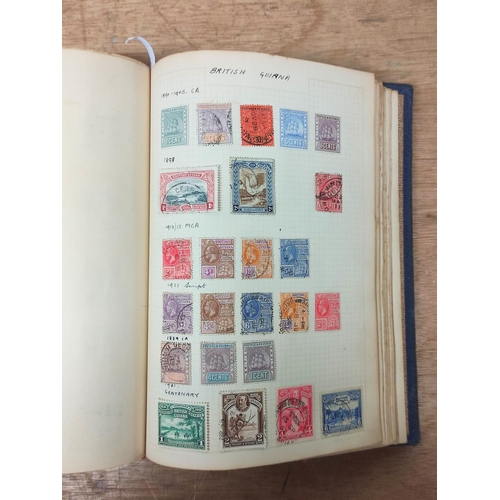 388 - Three postage stamp albums of commonwealth and world issues to include 1870s-90s Cape of Good Hope i... 