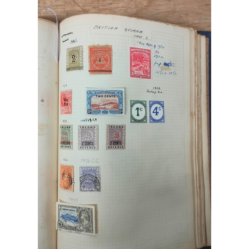 388 - Three postage stamp albums of commonwealth and world issues to include 1870s-90s Cape of Good Hope i... 