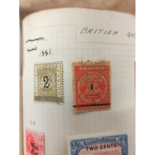 388 - Three postage stamp albums of commonwealth and world issues to include 1870s-90s Cape of Good Hope i... 