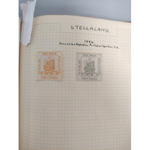 389 - Two stamp albums comprising of Commonwealth and World issues to include 18845 Stellaland issues to i... 