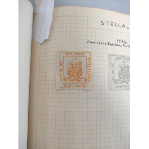 389 - Two stamp albums comprising of Commonwealth and World issues to include 18845 Stellaland issues to i... 