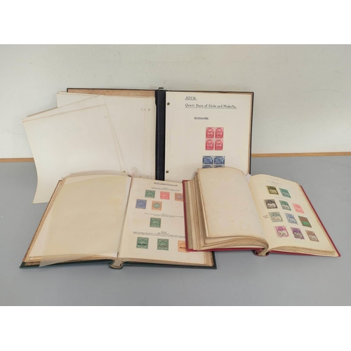 390 - Three postage stamp albums to include an album of mint stamp sheets with examples from Aden, New Zea... 