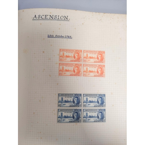 390 - Three postage stamp albums to include an album of mint stamp sheets with examples from Aden, New Zea... 